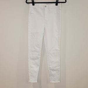 American Eagle White Hi-Rise Jegging Size 8 Petite